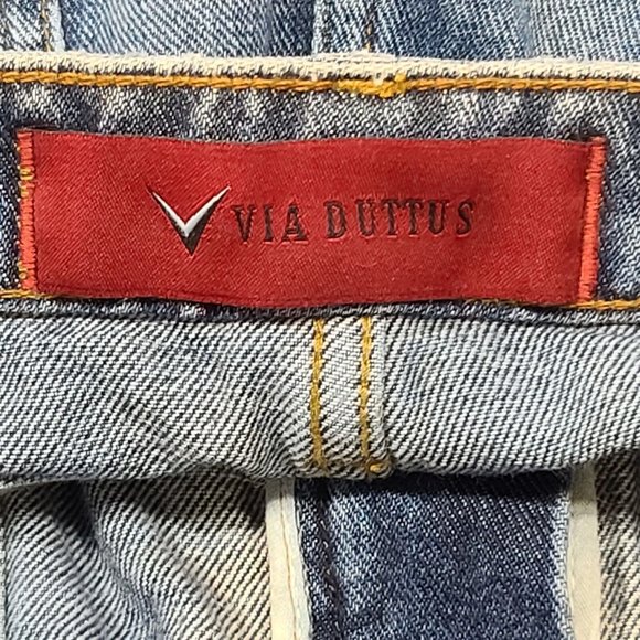 VIA DUTTUS 20" Brazilian Denim Blue Jean Skirt Womens Size 2 NWT - Picture 9 of 11